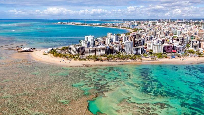 Apartamento 2 Quartos Beira-Mar Ponta Verde - Castelo B Temporada Maceió Exterior foto